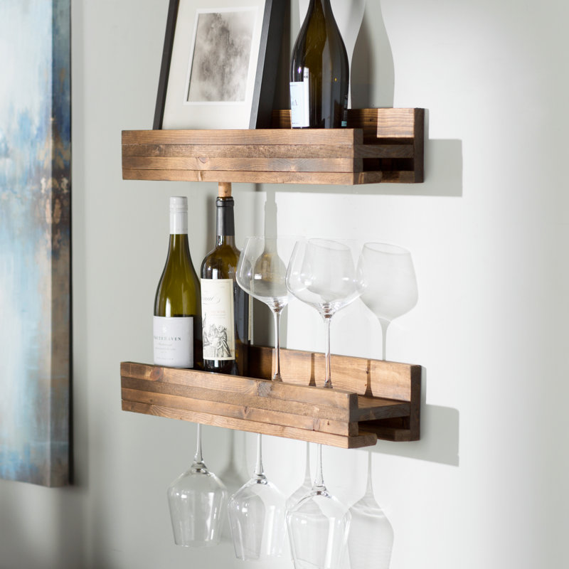 Mercury Row® Gatton Wall Mounted Wine Glass Rack & Reviews Wayfair